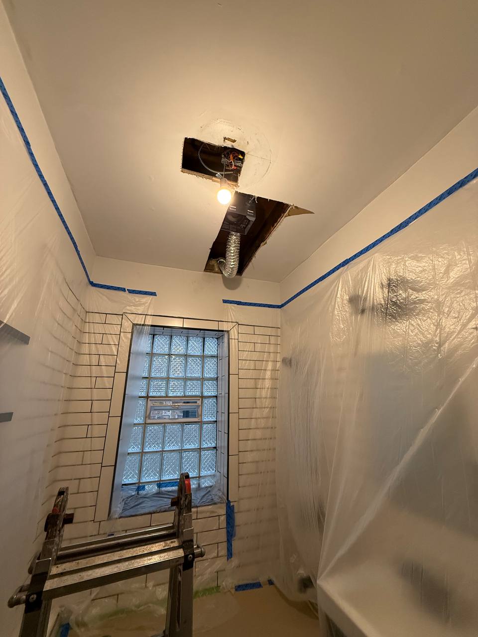 Interior remodeling in Mount Prospect — bedroom wall repair by BeaverBuild near Chicago