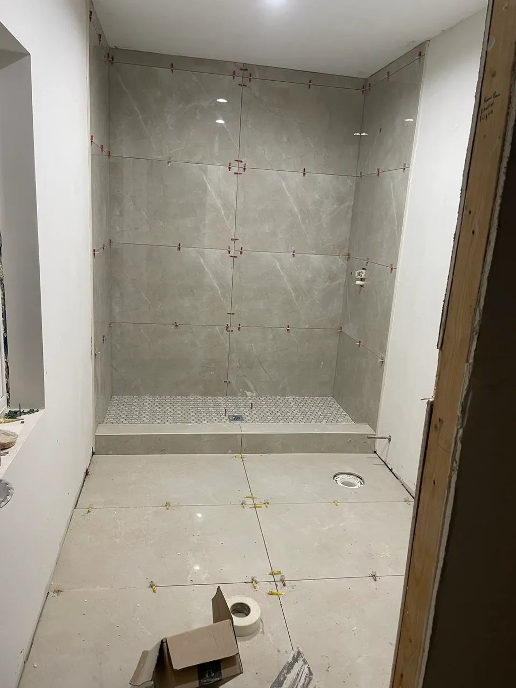 Bathroom remodeling in Glenview — waterproofing prep by BeaverBuild near Chicago